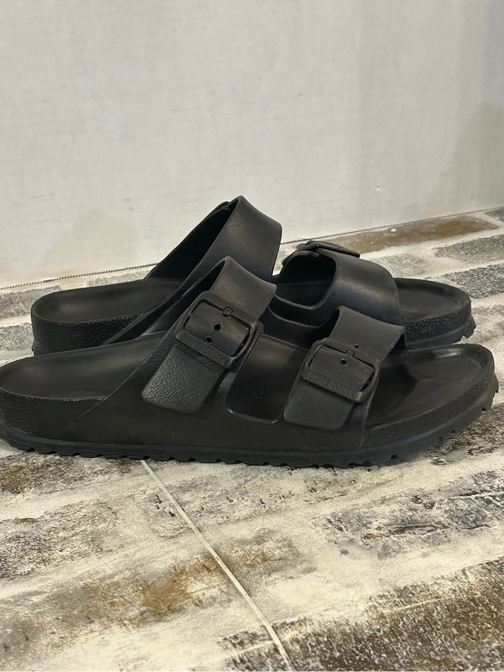 Birkenstock Black Two-Buckle Eva Slide Sandals